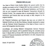 Bank Of Sierra Leone (BSL)