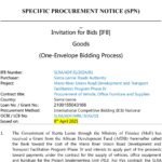 SIERRA LEONE ROADS AUTHORITYSPECIFIC PROCUREMENT NOTICE (SPN)