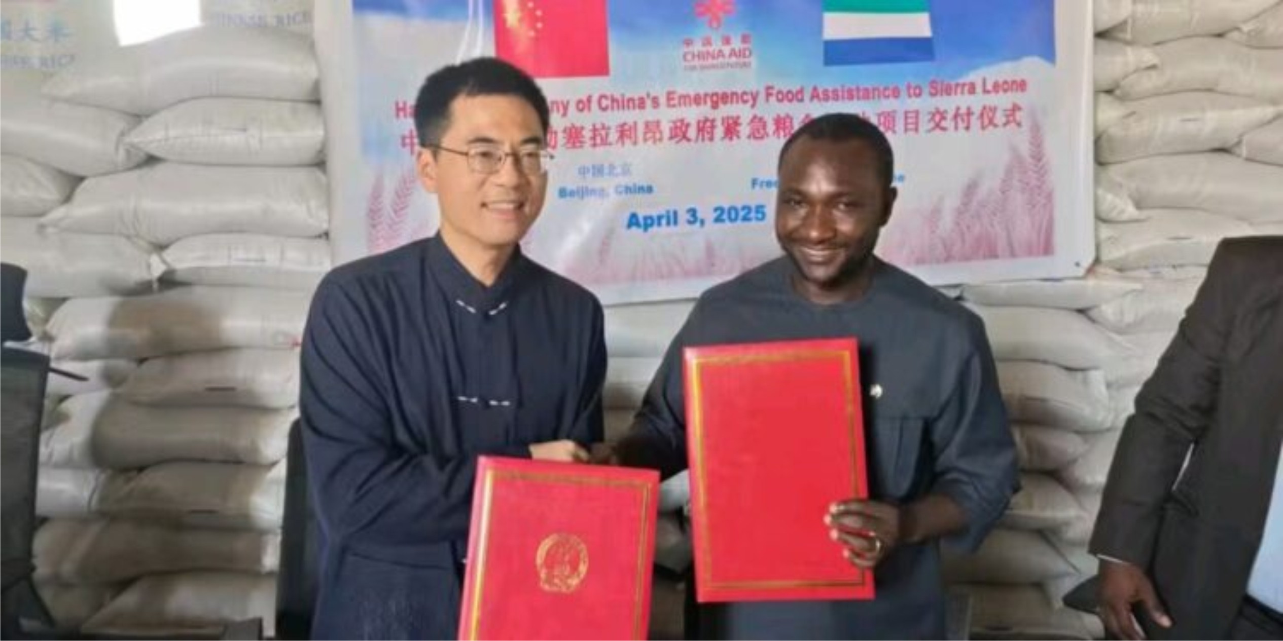 Emergency Food Assistance…China Donates 27,600 Bags Of Rice