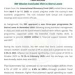 From 2025-2027…Salone To Get $253M From IMF
