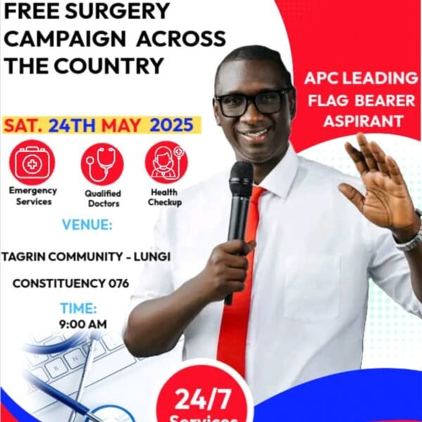 Dr. Ibrahim Bangura: Launching A Free Surgery Campaign Across Sierra Leone