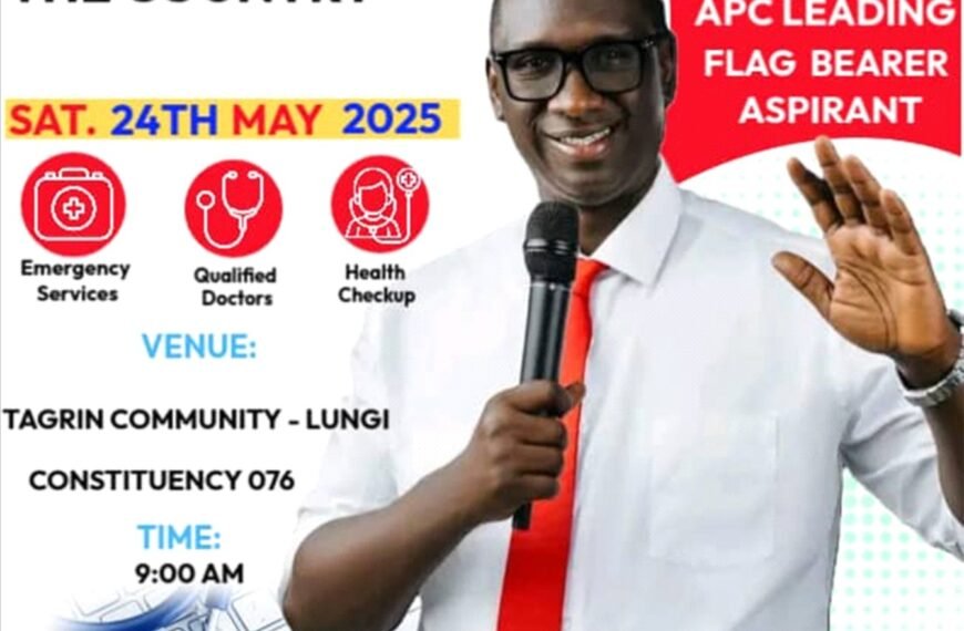 Dr. Ibrahim Bangura: Launching A Free Surgery Campaign&hellip;