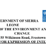 GOVERNMENT OF SIERRA LEONE MINISTRY OF THE ENVIRONMENT AND CLIMATE CHANGE