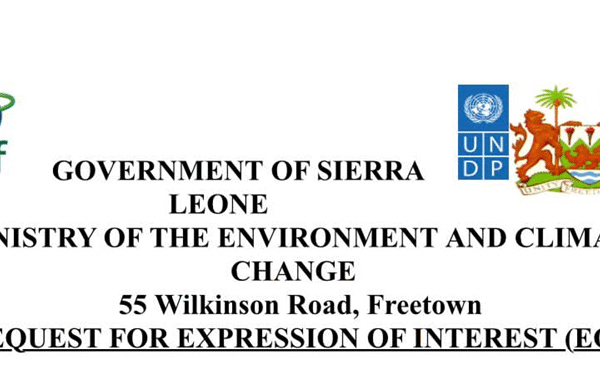 GOVERNMENT OF SIERRA LEONE MINISTRY OF THE ENVIRONMENT AND CLIMATE CHANGE 