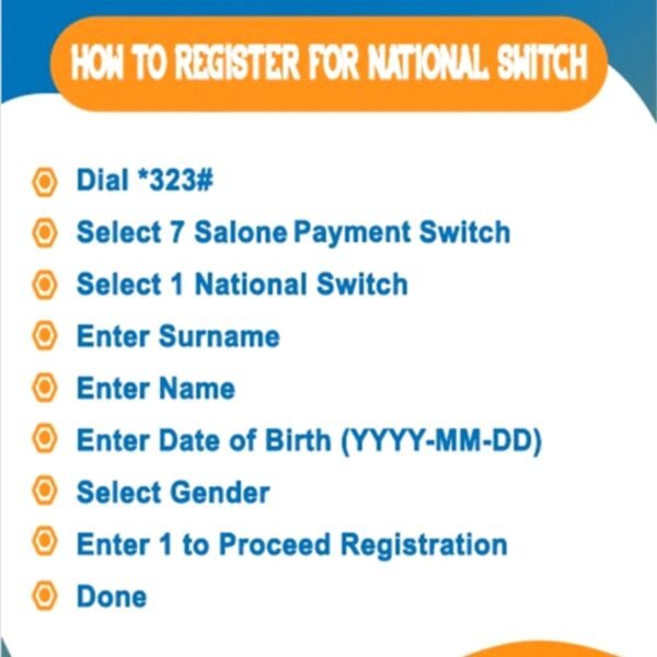 How to register for the national switch