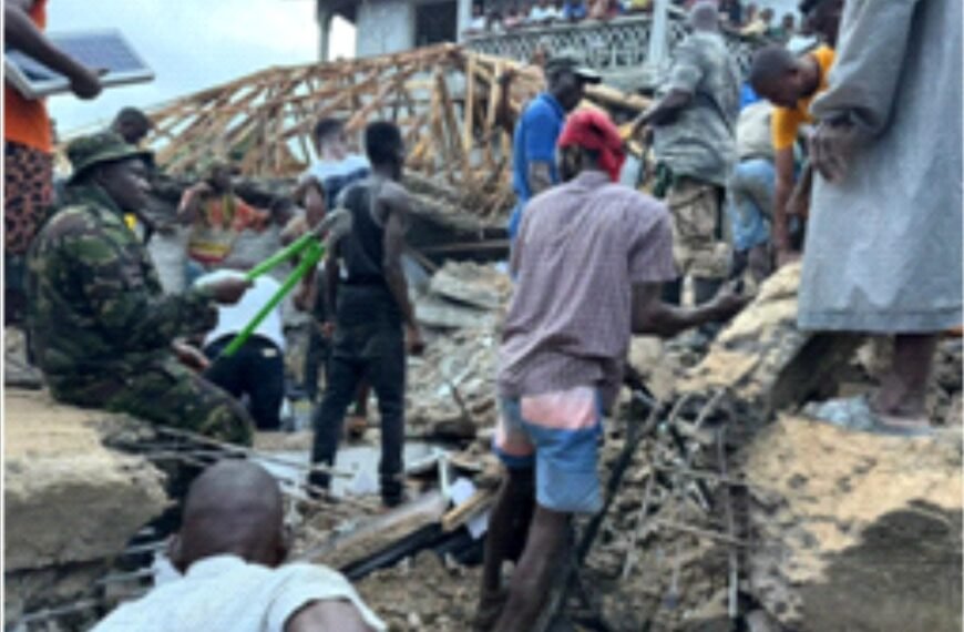 Three-Storey Building Collapses In Lumley