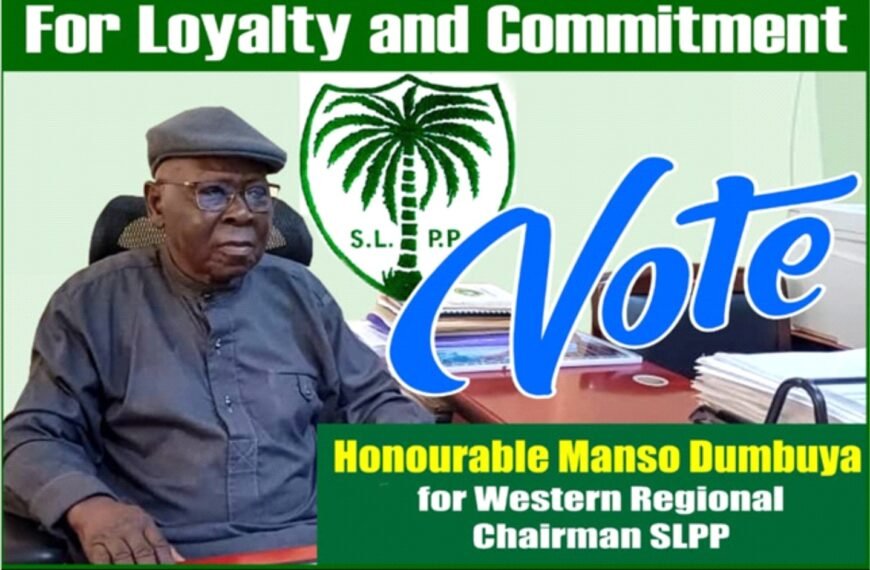 Clean Sweep For Hon. Manso Dumbuya