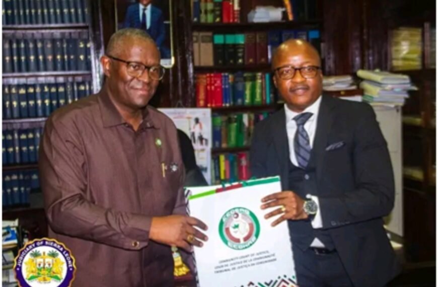 Sierra Leone’s Chief Justice, His Lordship Honourable Justice&hellip;