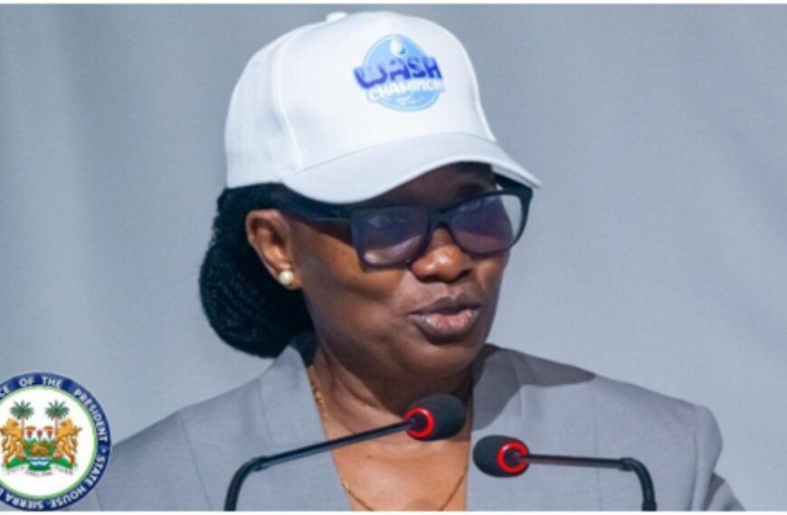 President Bio Commends Water Resources Minister