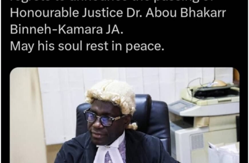 Justice Binneh Is Dead