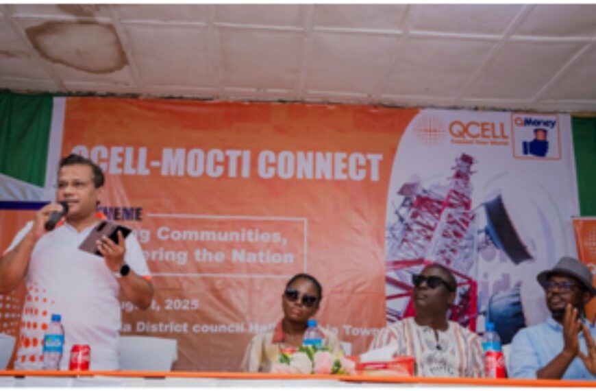 QCell-SL and MOCTI holds Town Hall in Kambia