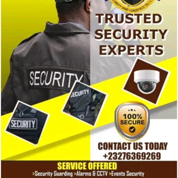 Lion Claws Security & Logistics is a premier security, logistics and real estate solutions provider in Sierra Leone. Our commitment to safety, efficiency, and innovation ensures that our clients receive top-tier services tailored to their needs.