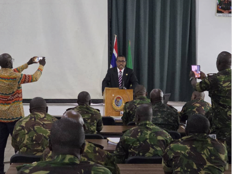 Ghana High Commissioner to Sierra Leone, H.E. Senalor K. Yawlui, PhD during his presentation at Horton Command and Staff College Ghana High Commissioner to Sierra Leone, H.E. Senalor K. Yawlui, PhD during his presentation at Horton Command and Staff College